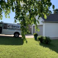Garcia's van outside of home